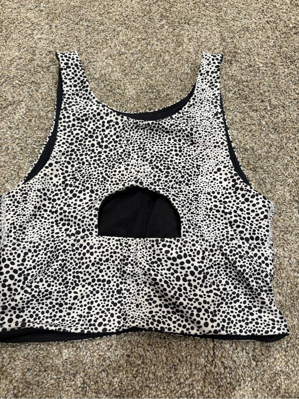 Nimble all the crop tank top black and white size small - Picture 4 of 5